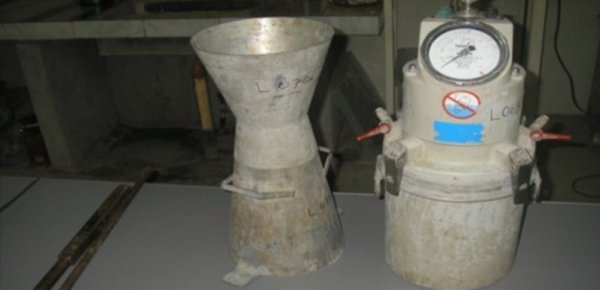 Concrete Slump Cone & Concrete Air Entrained Meter Apparatus